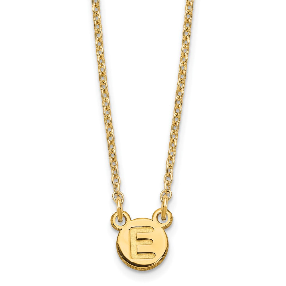 Gold Plated Sterling Silver/Gold 1 Letter Bubble Necklace
