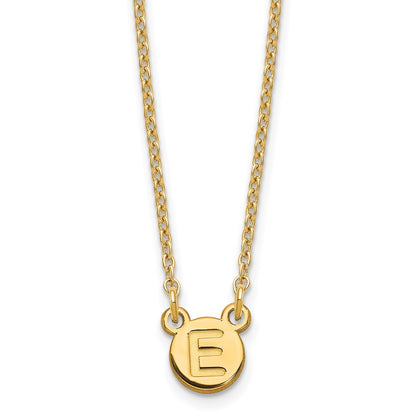 Gold Plated Sterling Silver/Gold 1 Letter Bubble Necklace