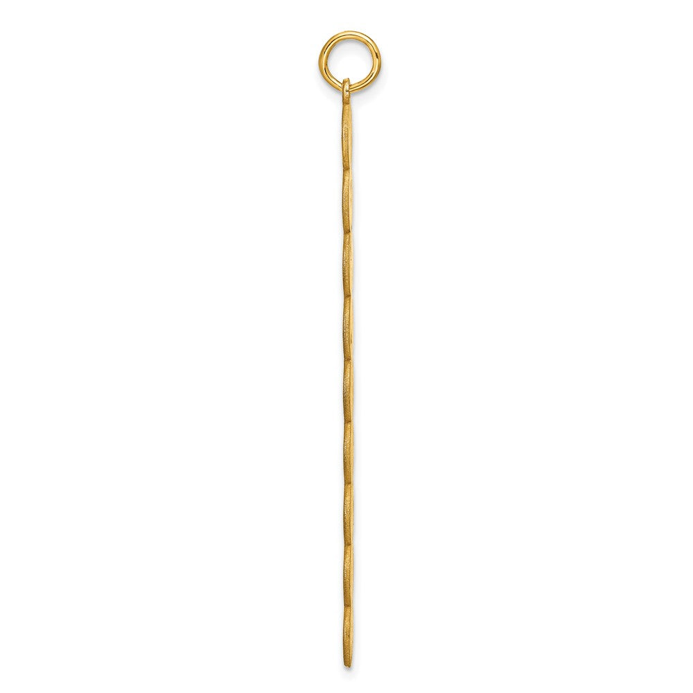 14K Yellow Gold 9 Letter Bubble Pendant