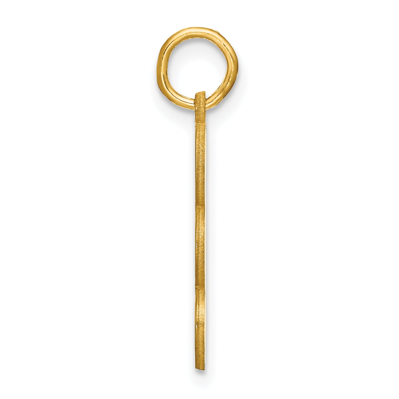 14K Yellow Gold 3 Letter Bubble Pendant