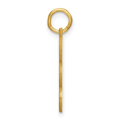 14K Yellow Gold 3 Letter Bubble Pendant