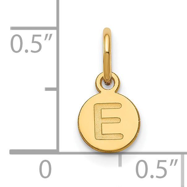 14k Yellow Gold 14k Yellow Gold 1 Letter Bubble Pendant