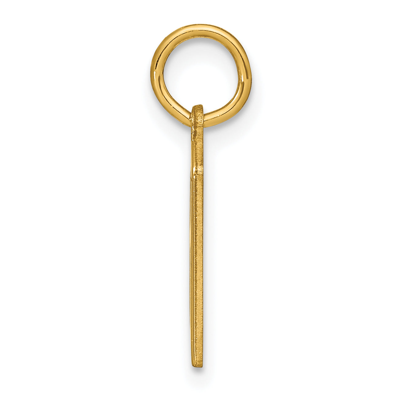 14k Yellow Gold 14KY Letter A Initial Pendant