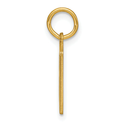 14k Yellow Gold 14KY Letter A Initial Pendant