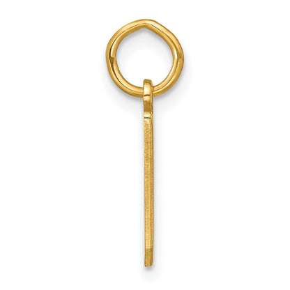 14k Yellow Gold 14KY Letter D Initial Pendant