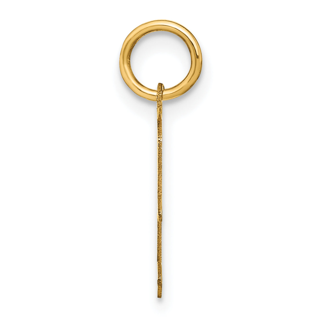 14k Yellow Gold 14KY Letter F Initial Pendant