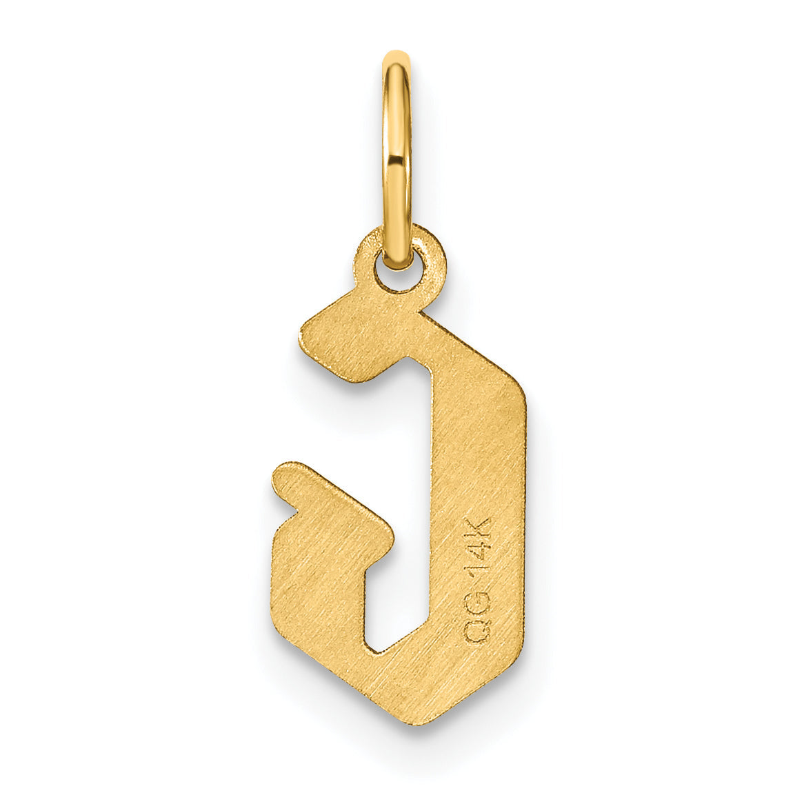 14k Yellow Gold 14KY Letter G Initial Pendant