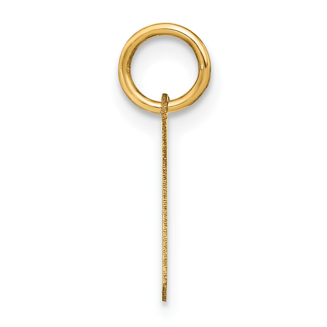 14k Yellow Gold 14KY Letter H Initial Pendant