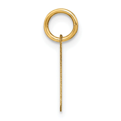 14k Yellow Gold 14KY Letter H Initial Pendant