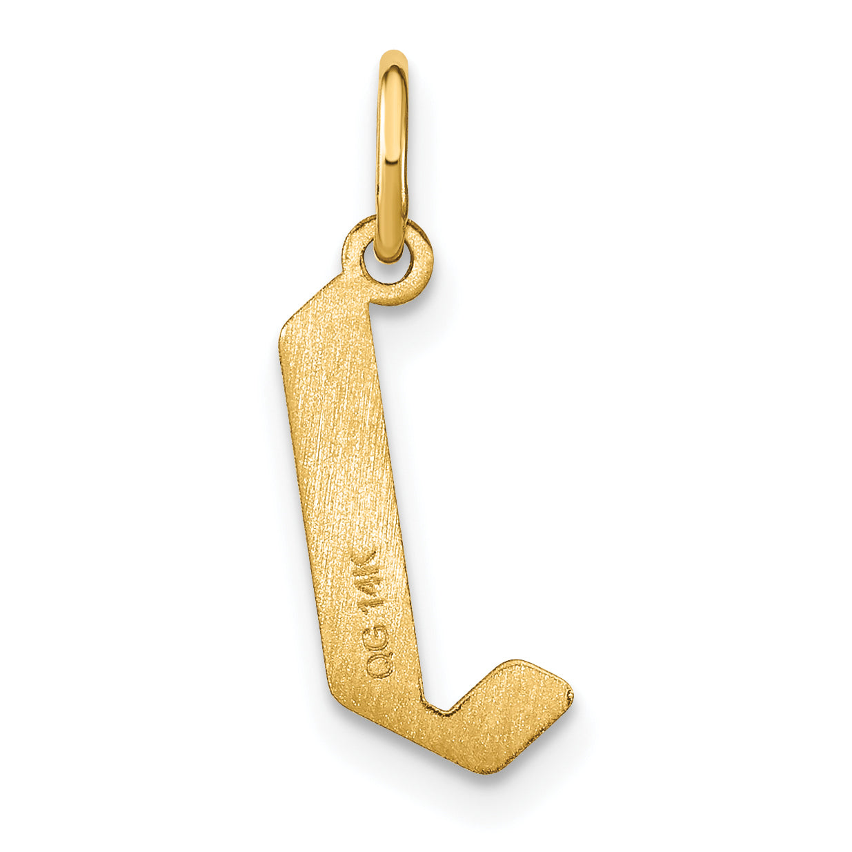 14k Yellow Gold 14KY Letter J Initial Pendant