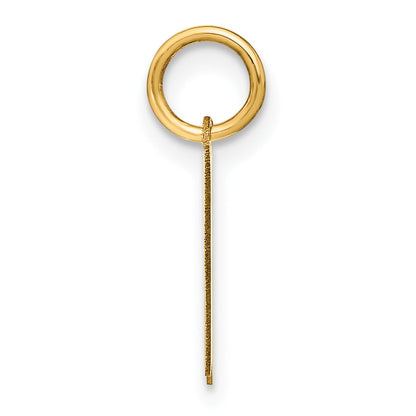 14k Yellow Gold 14KY Letter K Initial Pendant