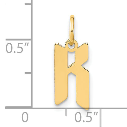 14k Yellow Gold 14KY Letter K Initial Pendant