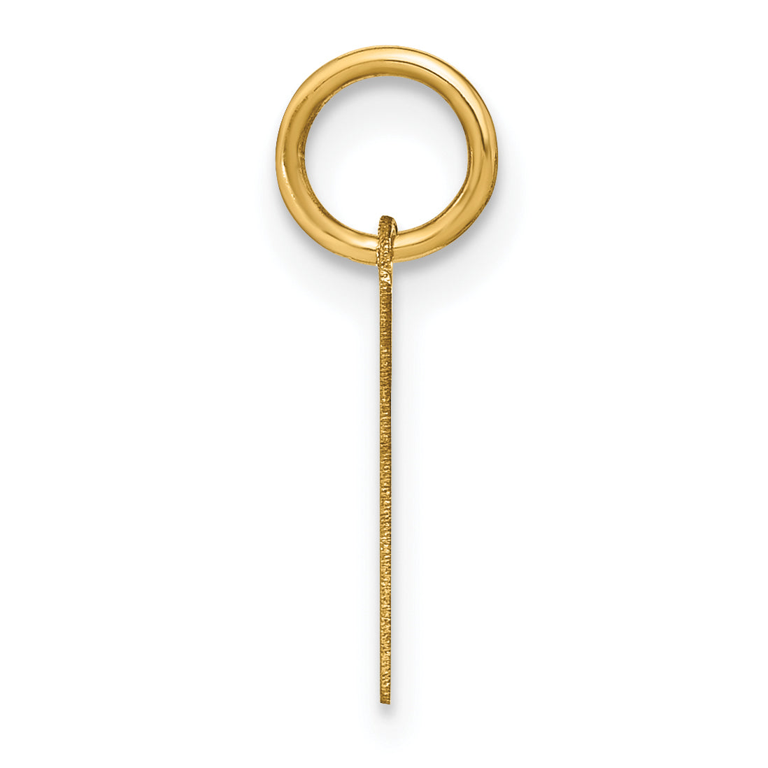 14k Yellow Gold 14KY Letter L Initial Pendant