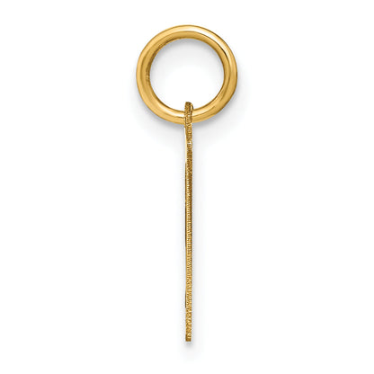 14k Yellow Gold 14KY Letter P Initial Pendant