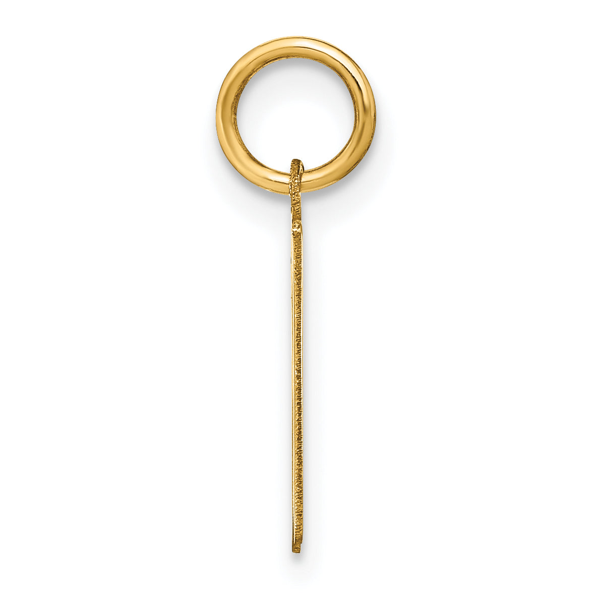 14k Yellow Gold 14KY Letter R Initial Pendant