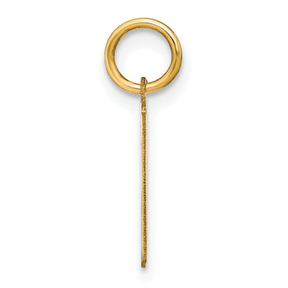 14k Yellow Gold 14KY Letter R Initial Pendant