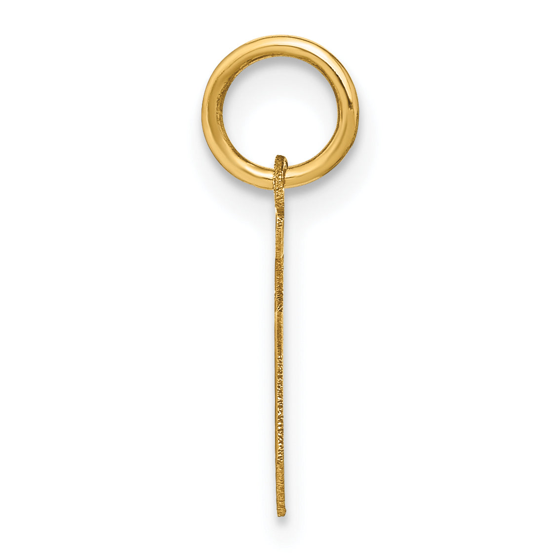 14k Yellow Gold 14KY Letter S Initial Pendant