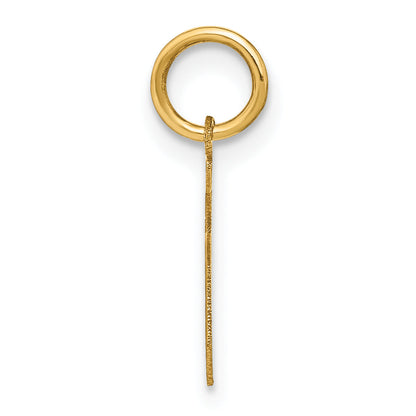 14k Yellow Gold 14KY Letter S Initial Pendant