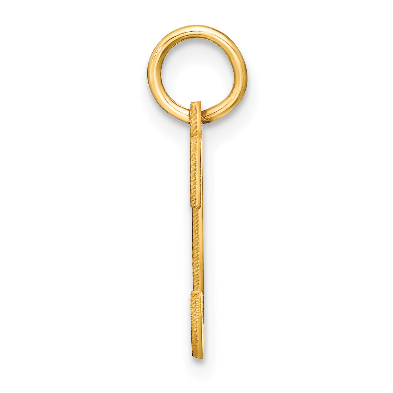 14k Yellow Gold 14ky Letter C Initial Pendant