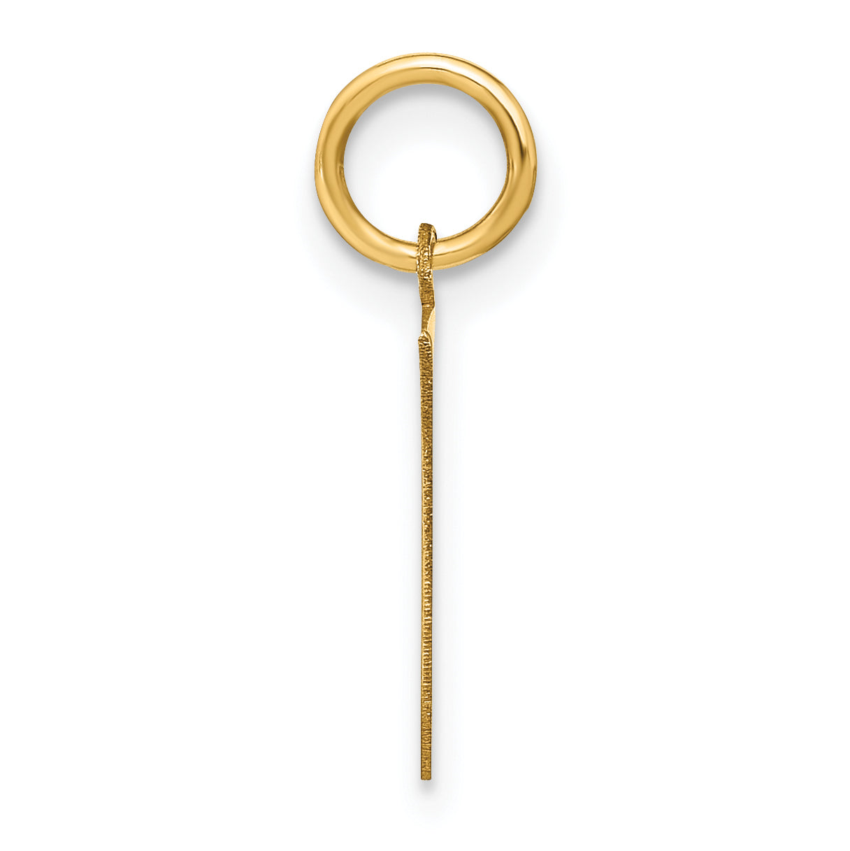 14k Yellow Gold 14ky Letter E Initial Pendant