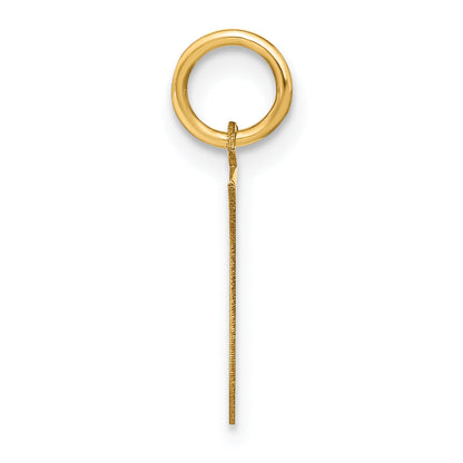 14k Yellow Gold 14ky Letter E Initial Pendant