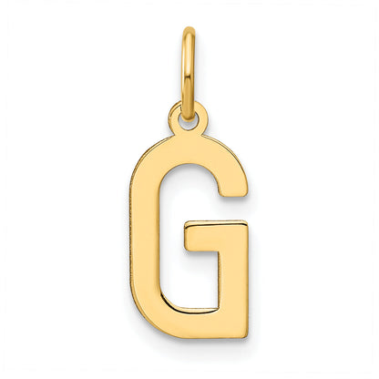 14k Yellow Gold 14ky Letter G Initial Pendant