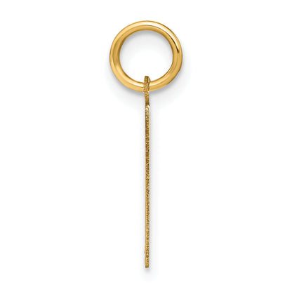 14k Yellow Gold 14ky Letter H Initial Pendant