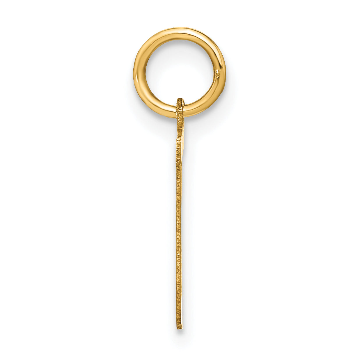 14k Yellow Gold 14ky Letter J Initial Pendant