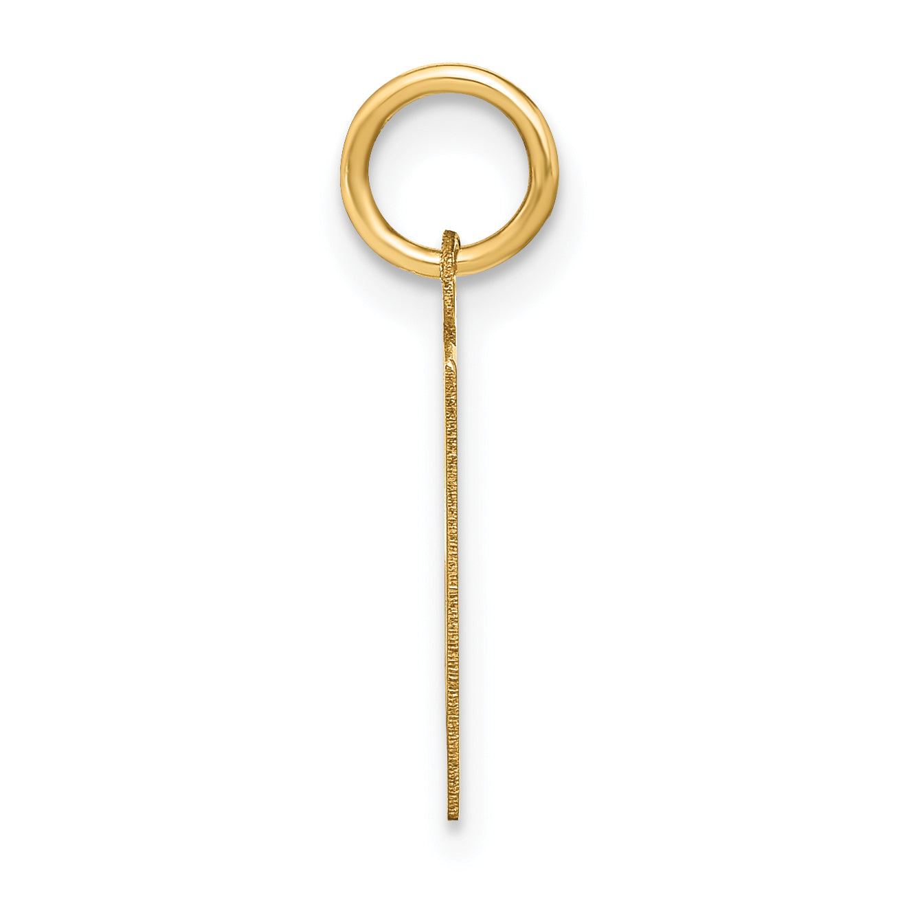 14k Yellow Gold 14ky Letter K Initial Pendant