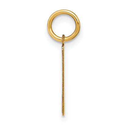 14k Yellow Gold 14ky Letter L Initial Pendant