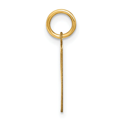 14k Yellow Gold 14ky Letter P Initial Pendant