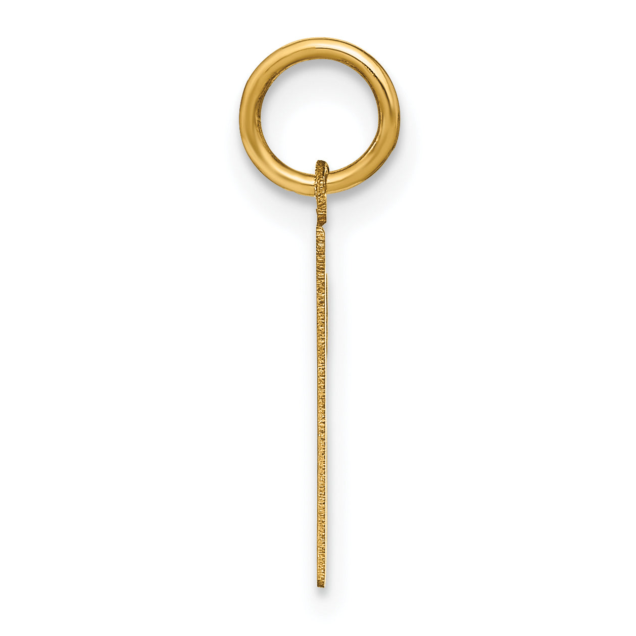 14k Yellow Gold 14ky Letter R Initial Pendant