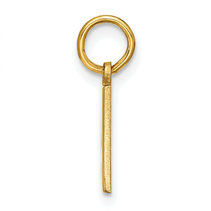 14k Yellow Gold 14ky Letter A Initial Pendant