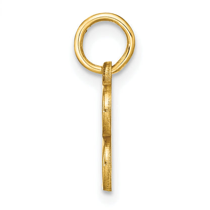 14k Yellow Gold 14ky Letter B Initial Pendant