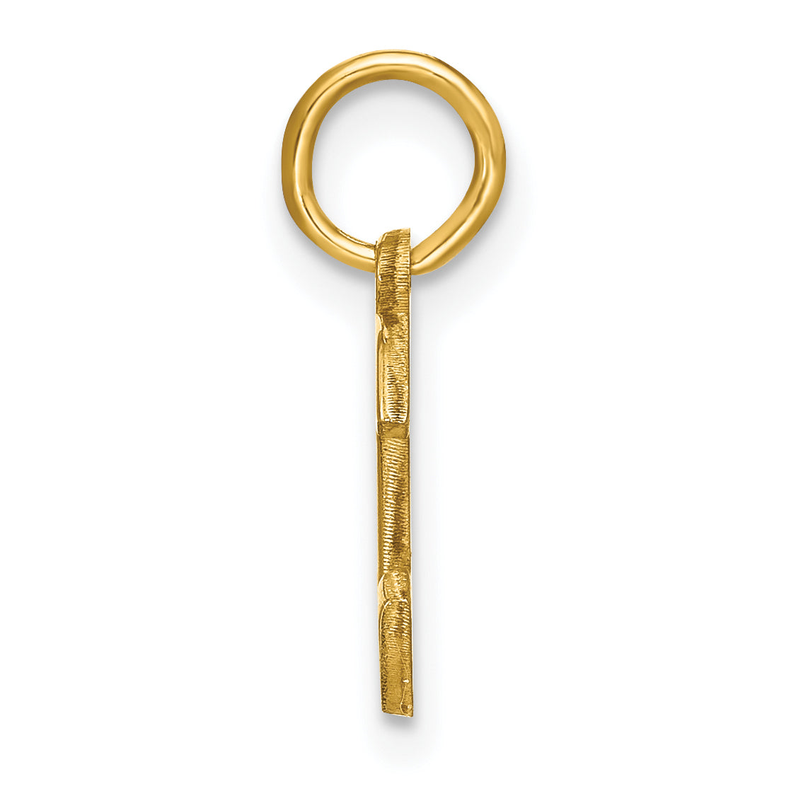 14k Yellow Gold 14ky Letter C Initial Pendant