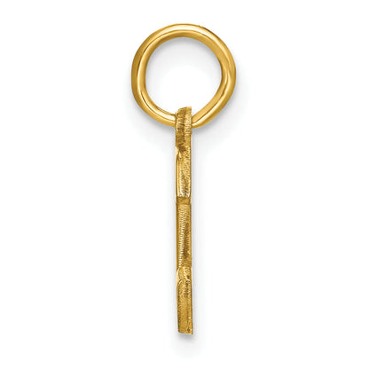 14k Yellow Gold 14ky Letter C Initial Pendant