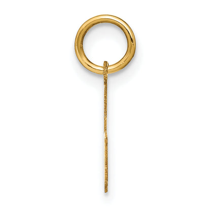 14k Yellow Gold 14ky Letter G Initial Pendant