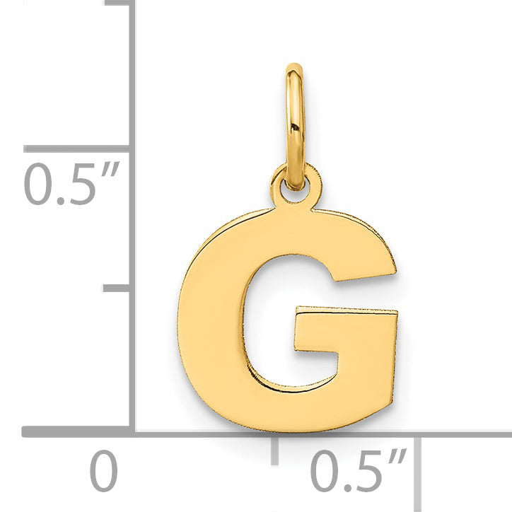 14k Yellow Gold 14ky Letter G Initial Pendant