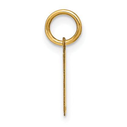 14k Yellow Gold 14ky Letter I Initial Pendant