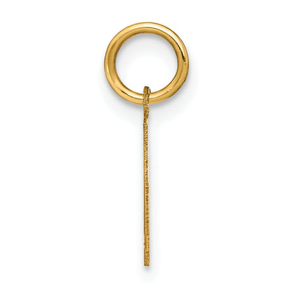 14k Yellow Gold 14ky Letter L Initial Pendant