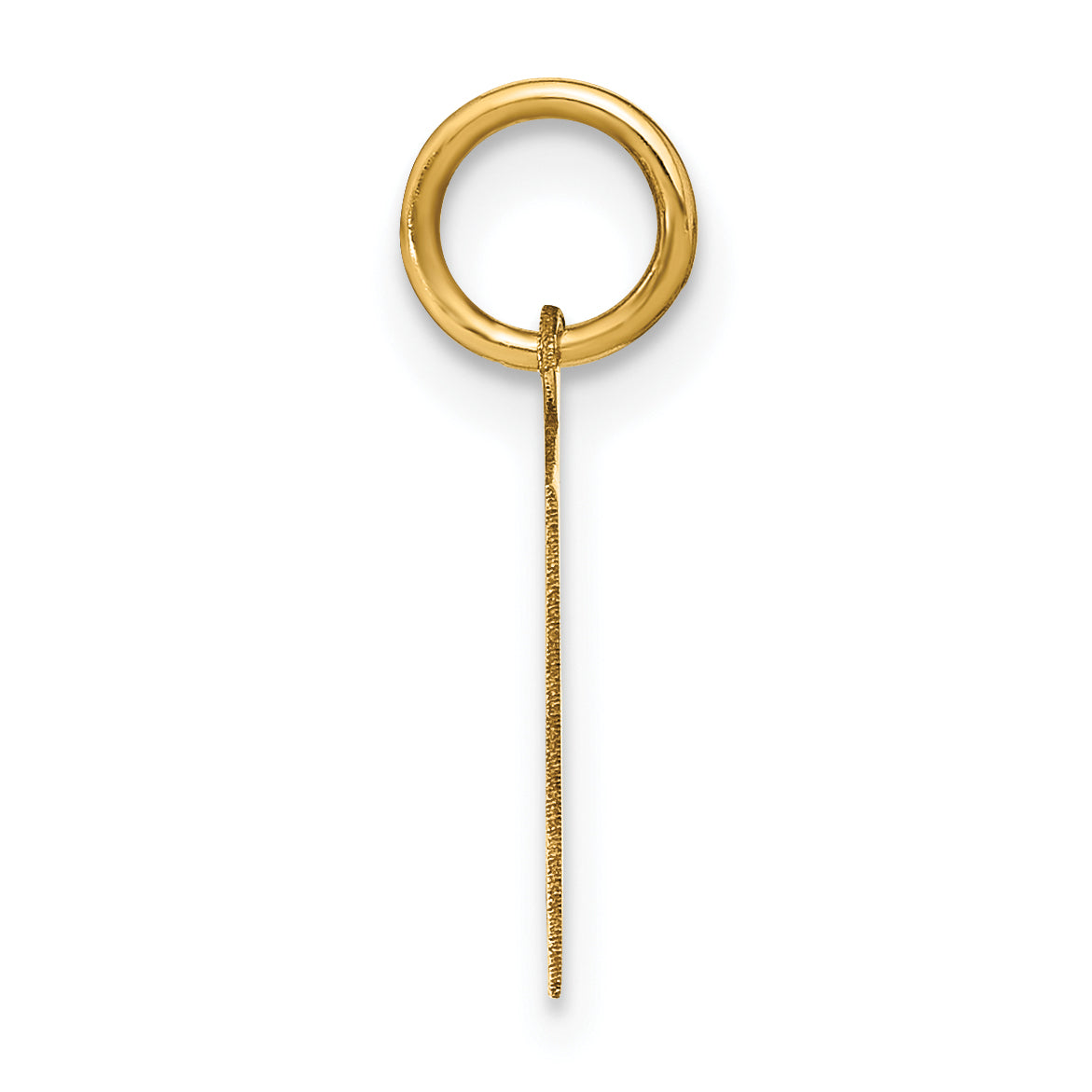 14k Yellow Gold 14ky Letter M Initial Pendant