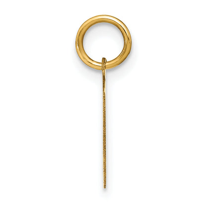 14k Yellow Gold 14ky Letter M Initial Pendant