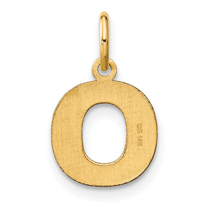 14K Yellow Gold 14Ky Letter O Initial Pendant