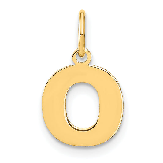14K Yellow Gold 14Ky Letter O Initial Pendant