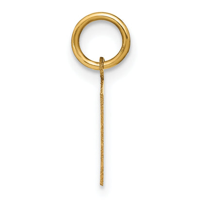 14k Yellow Gold 14ky Letter P Initial Pendant