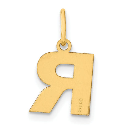 14K Yellow Gold 14Ky Letter R Initial Pendant