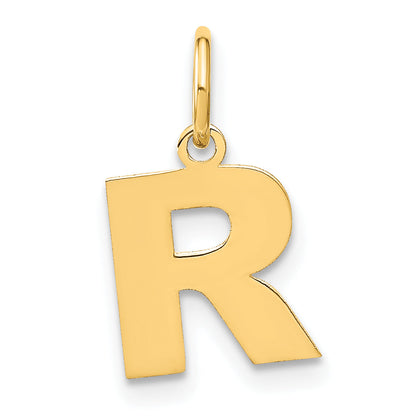 14K Yellow Gold 14Ky Letter R Initial Pendant