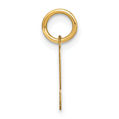 14k Yellow Gold 14ky Letter S Initial Pendant