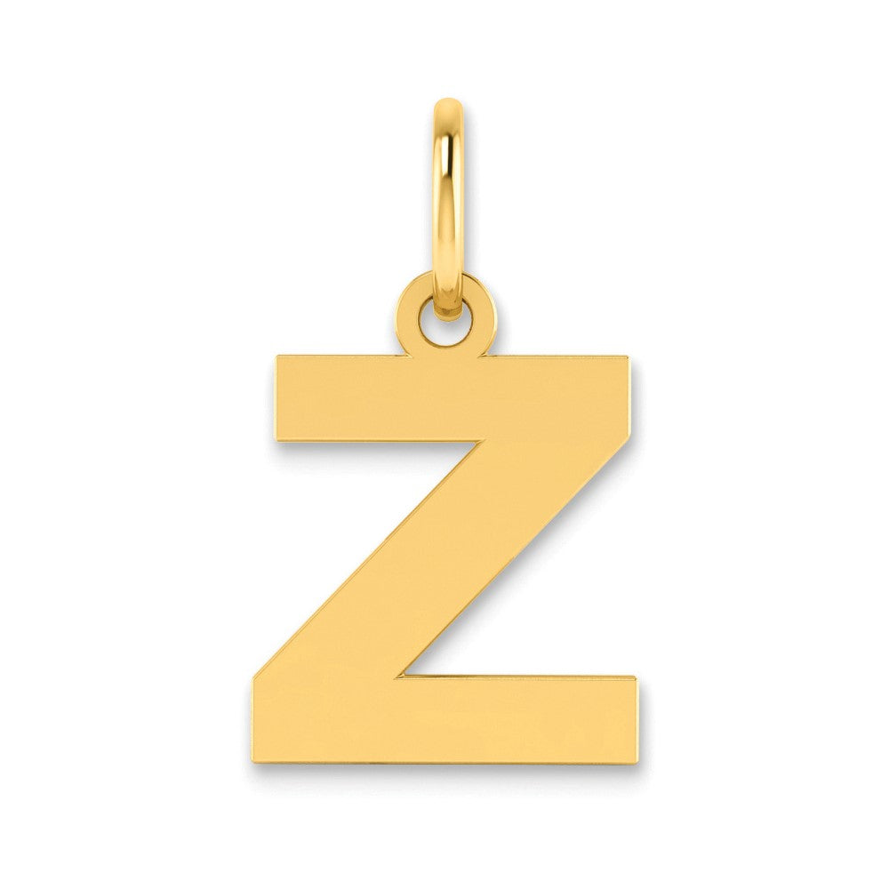 14K Yellow Gold 14Ky Letter Z Initial Pendant