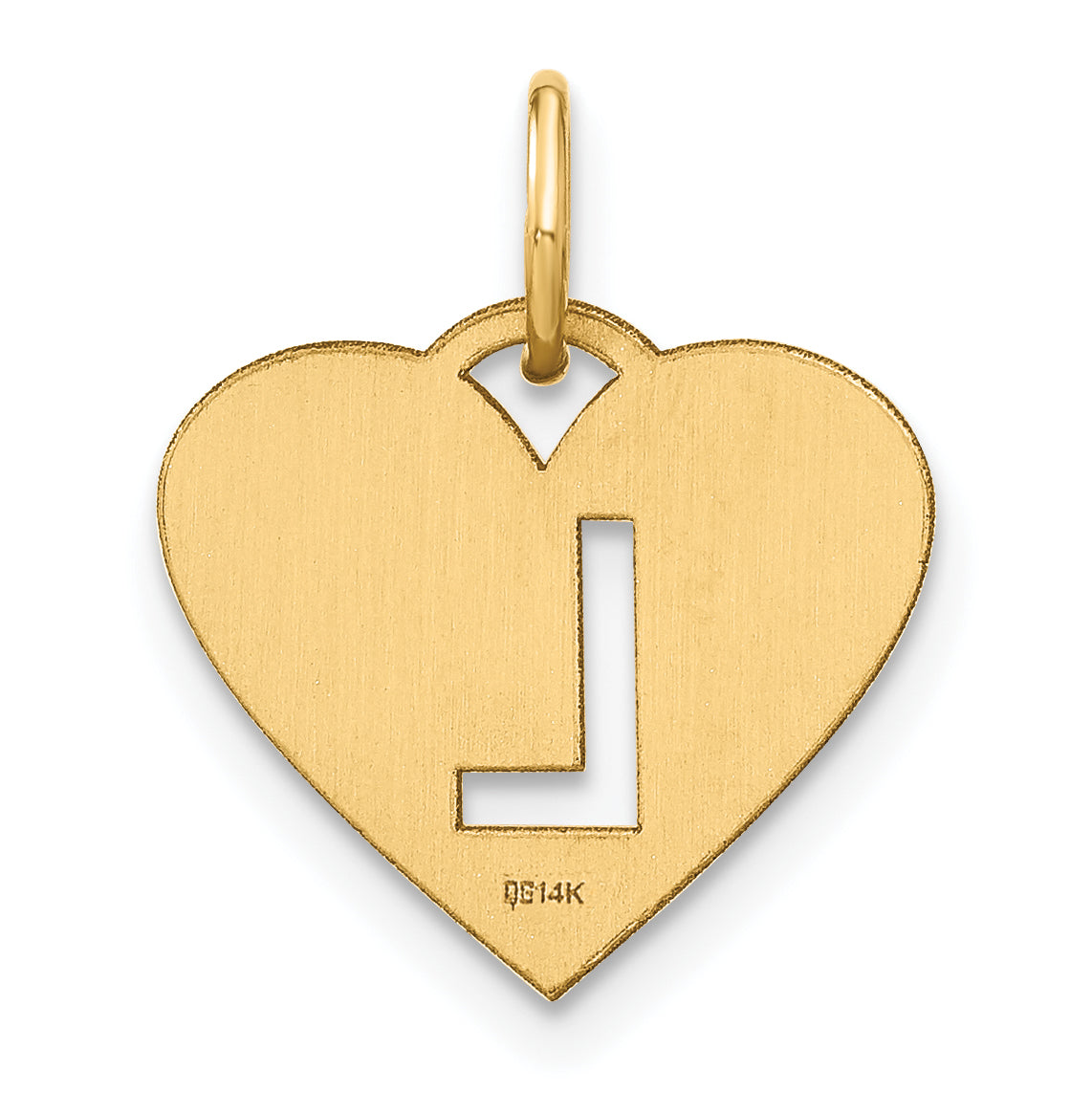 14k Yellow Gold 14ky Initial Letter L Initial Charm